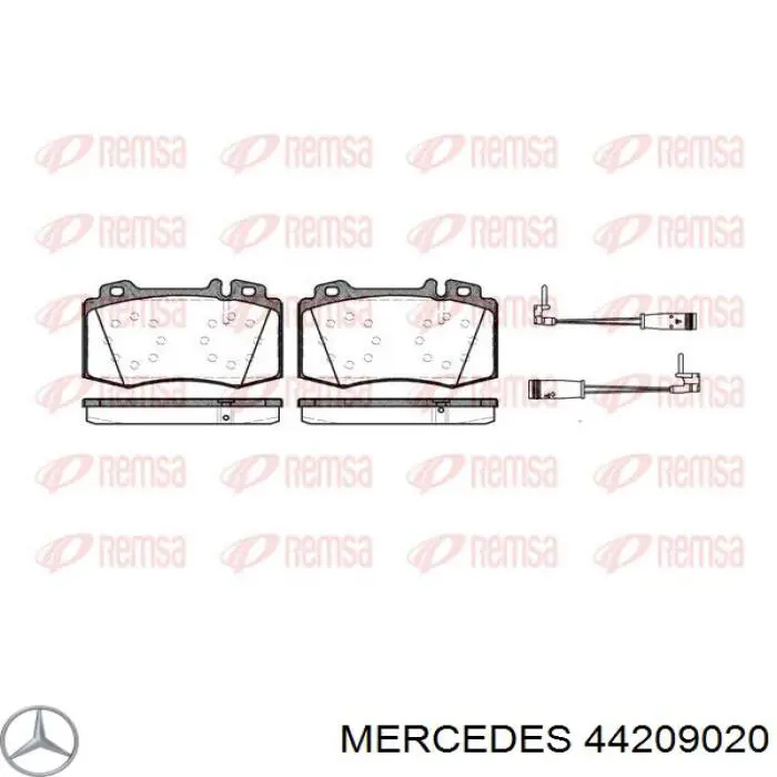 44209020 Mercedes колодки тормозные передние дисковые
