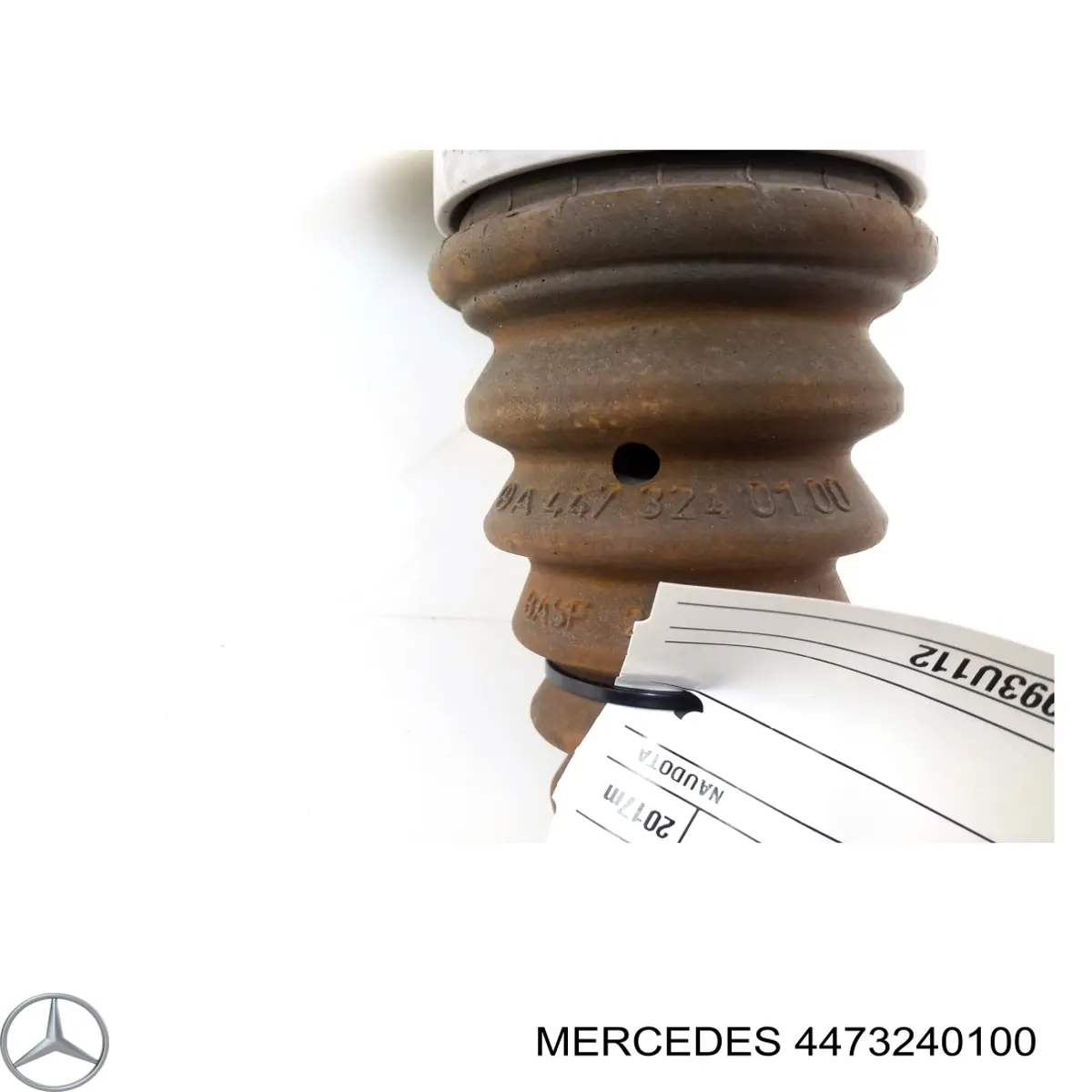 4473240100 Mercedes pára-choque (grade de proteção de amortecedor traseiro)