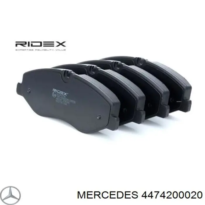 Передние тормозные колодки 4474200020 Mercedes