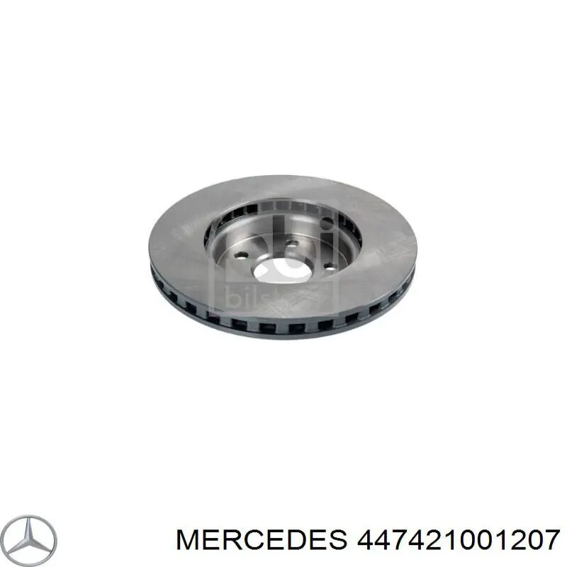 447421001207 Mercedes Диск тормозной передний