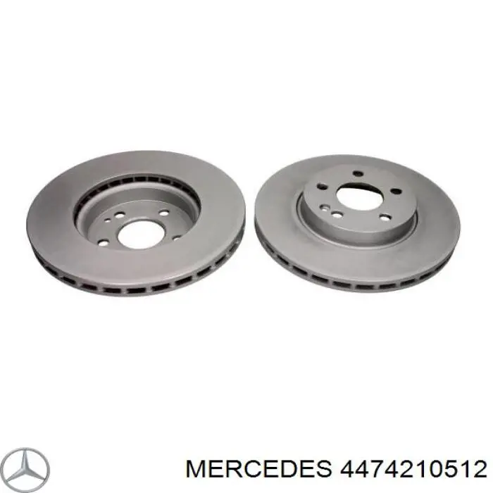 4474210512 Mercedes Диск тормозной передний