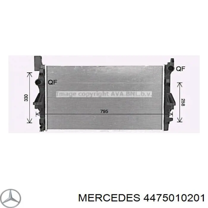 Купить DRM17114 Denso Радиатор водяной