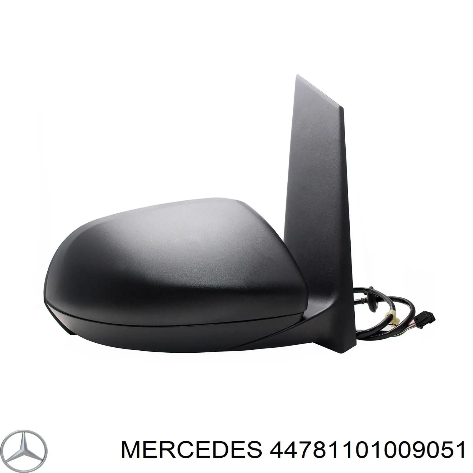 Накладка (крышка) зеркала заднего вида правая 44781101009051 Mercedes