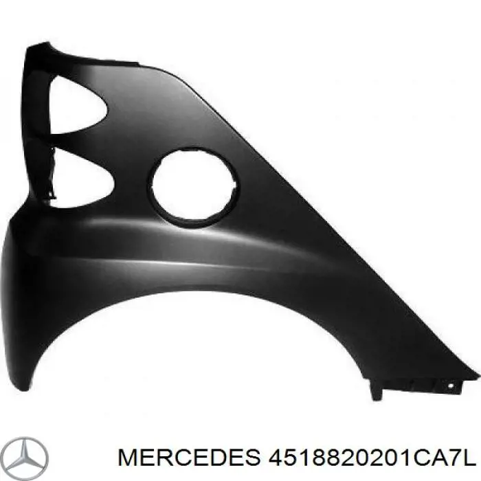 4518820201CA7L Mercedes pára-choque traseiro, parte direita