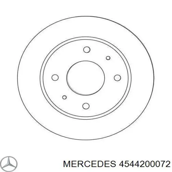 Купить 4544200072 Mercedes Диск тормозной задний