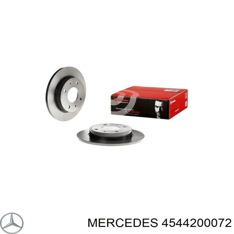 Задний дисковый тормоз Mercedes 4544200072