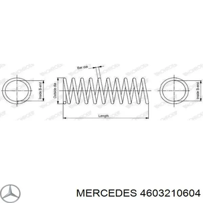 Купить A4603210604 Mercedes Винтовая пружина подвеска