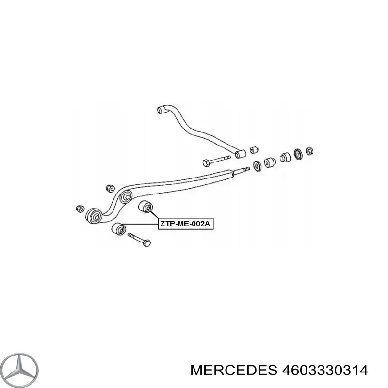 4603330314 Mercedes сайлентблок переднего нижнего рычага