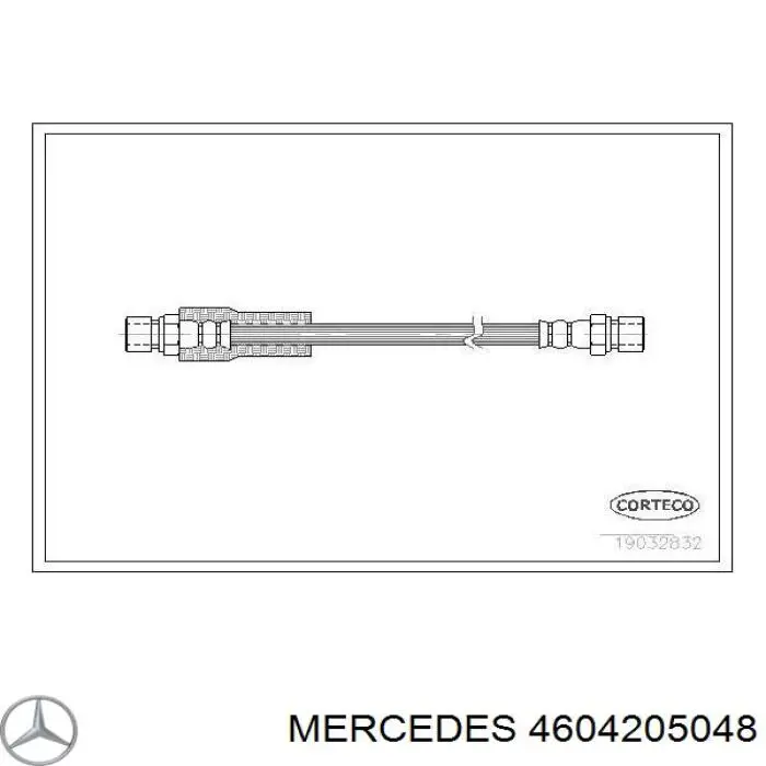 Шланг тормозной передний Mercedes 4604205048 цена, от 8.01 USD