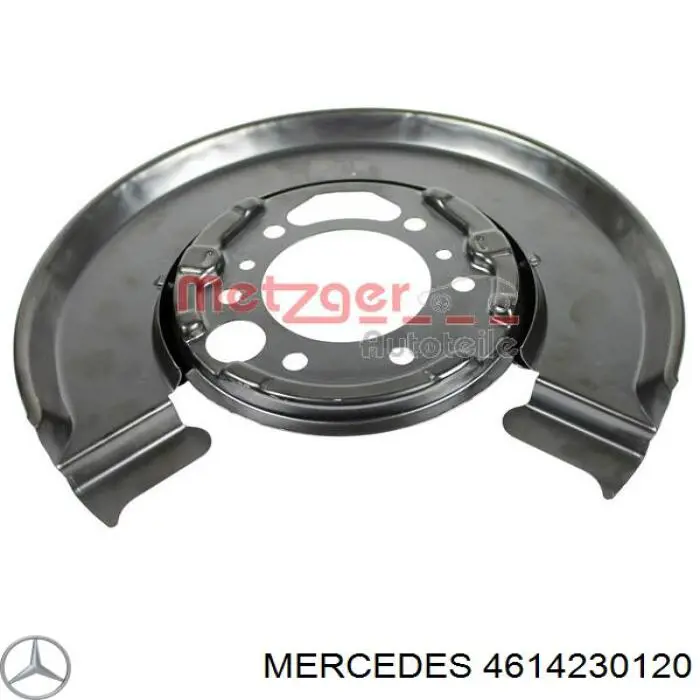 Щиток тормозного диска заднего левый Mercedes 4614230120 цена, от 15.10 USD