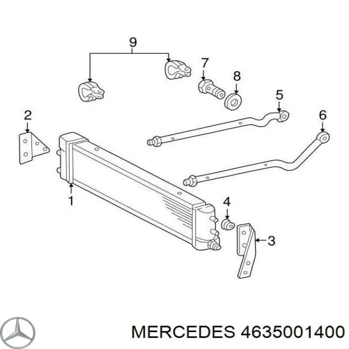 Радиатор охлаждения, АКПП на Mercedes G (W463)
