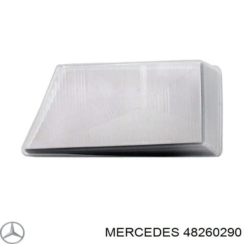 48260290 Mercedes стекло фары левой