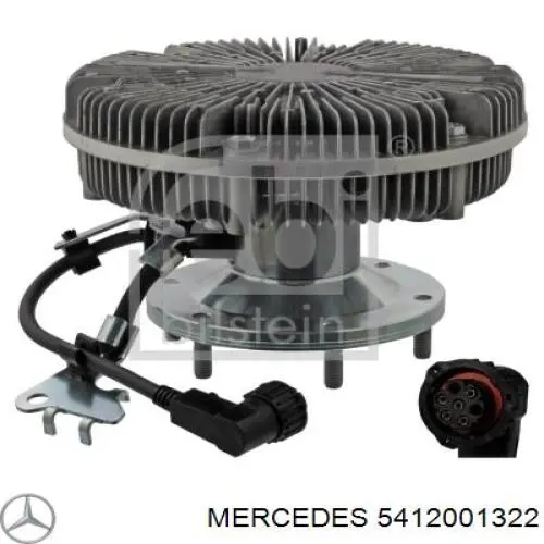 5412001322 Mercedes вискомуфта (вязкостная муфта вентилятора охлаждения)