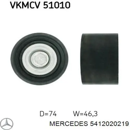 Паразитный ролик 5412020219 Mercedes