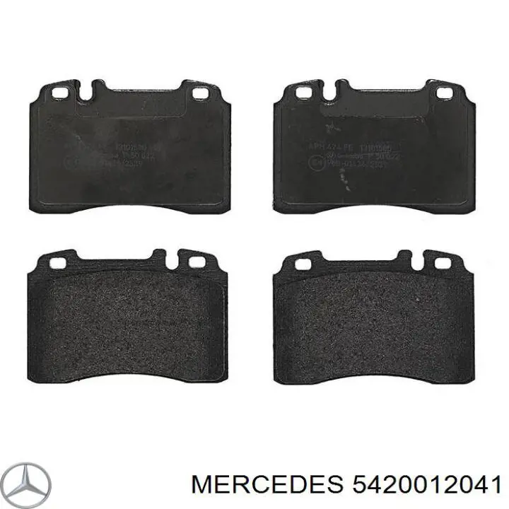 Передние тормозные колодки 5420012041 Mercedes