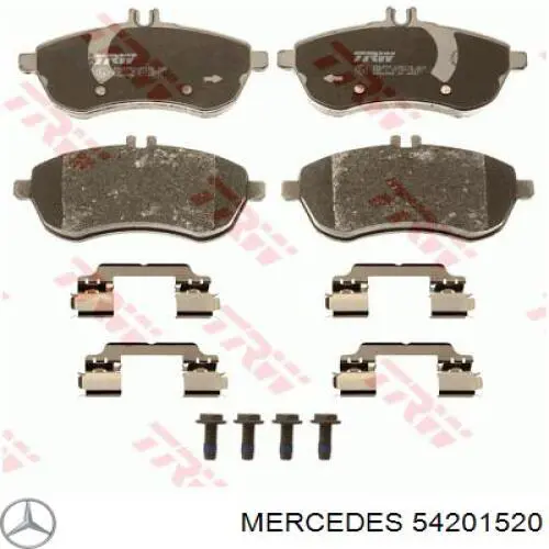 Передние тормозные колодки 54201520 Mercedes