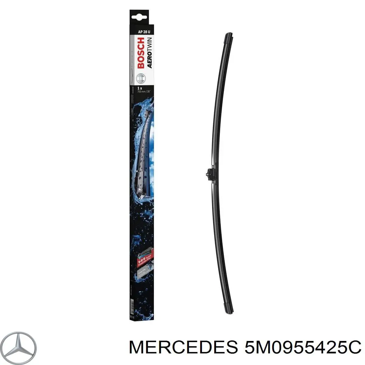 5M0955425C Mercedes щетка-дворник лобового стекла водительская