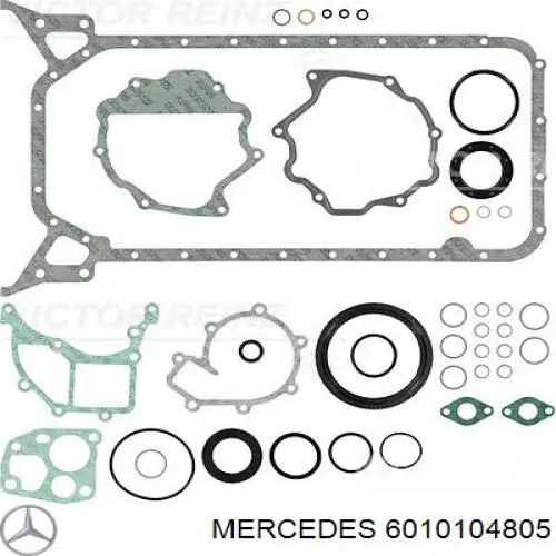 6010104805 Mercedes комплект прокладок двигателя нижний