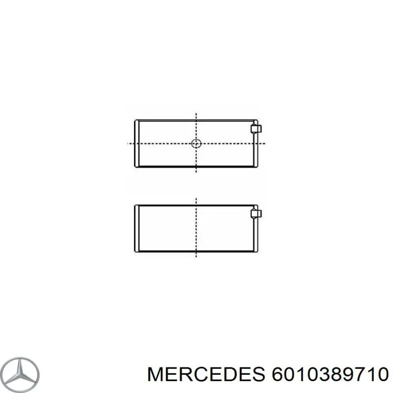 Шатунные вкладыши коленчатого вала Mercedes 6010389710 цена, от 11.49 USD