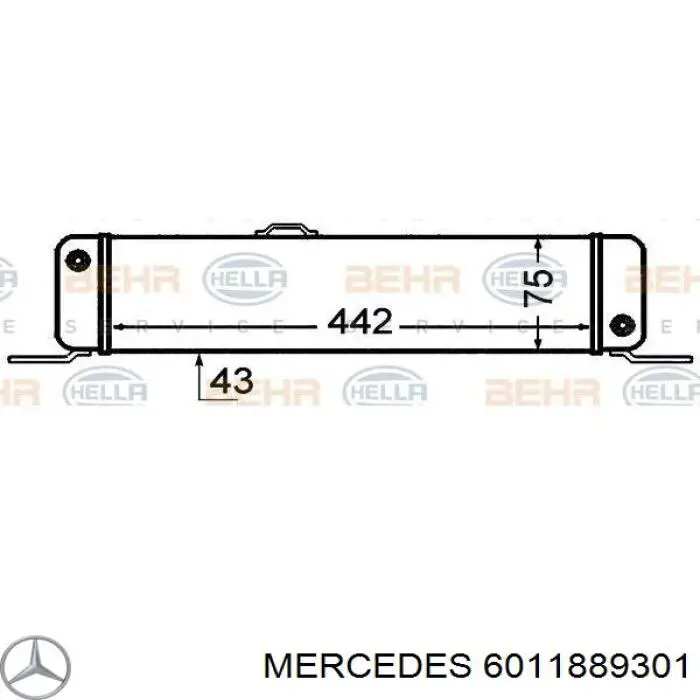 Масляный радиатор 6011889301 Mercedes