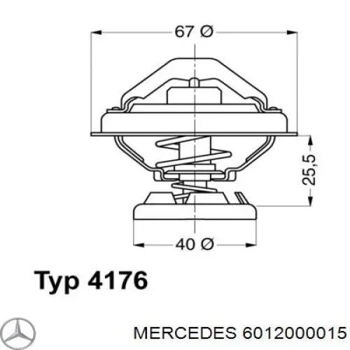 Термостат в корпусе Mercedes 6012000015 цена, от 12.65 USD