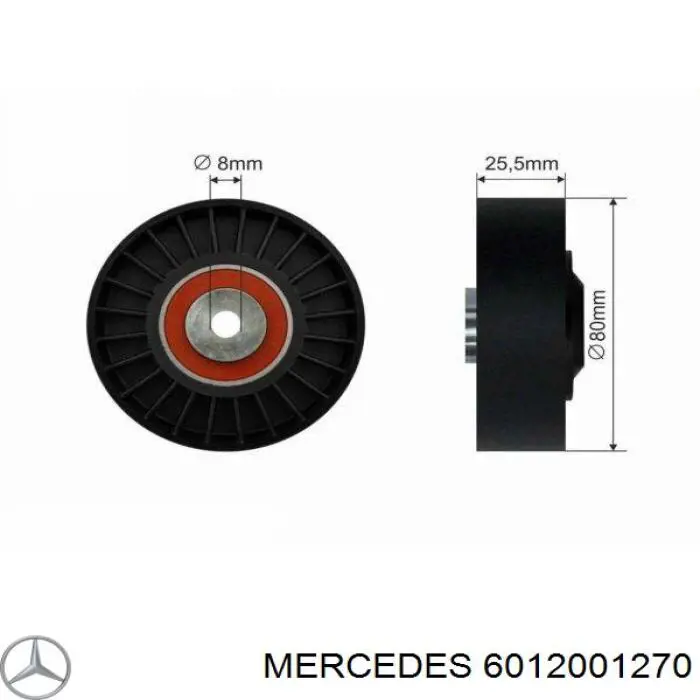 6012001270 Mercedes натяжной ролик