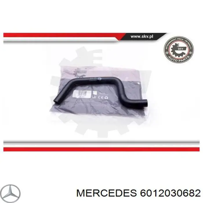 6012030682 Mercedes шланг радиатора отопителя (печки, обратка)