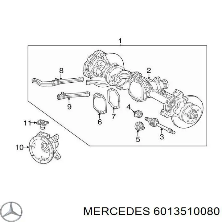 Купить 6013510080 Mercedes Прокладка редуктора заднего моста