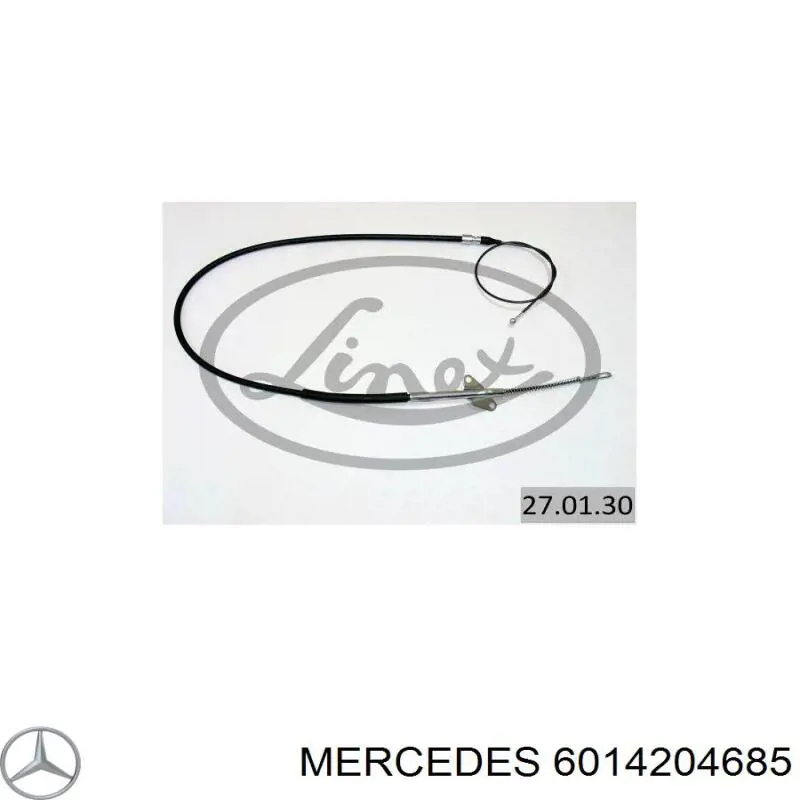 Трос ручного тормоза задний Mercedes 6014204685 цена, от 11.34 USD