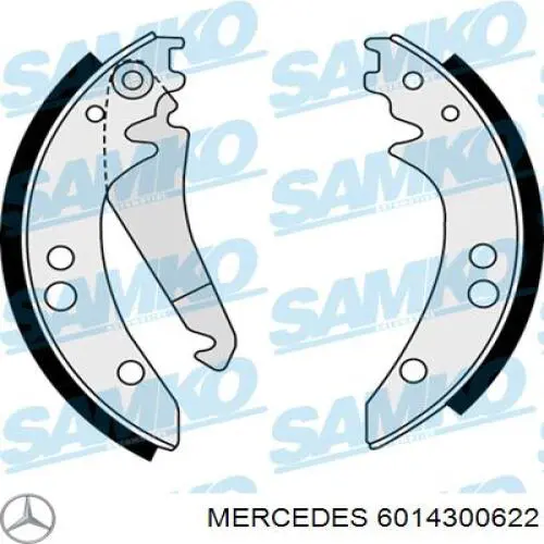 Задние барабанные колодки 6014300622 Mercedes