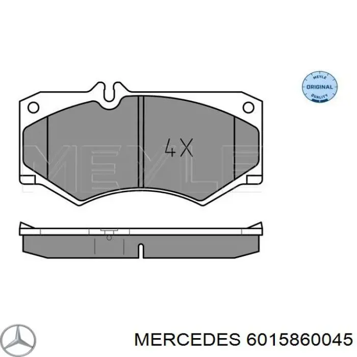 Передние тормозные колодки 6015860045 Mercedes