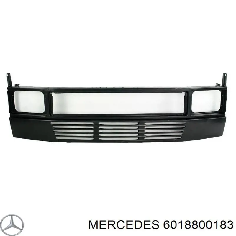 6018800183 Mercedes suporte do radiador montado (painel de montagem de fixação das luzes)