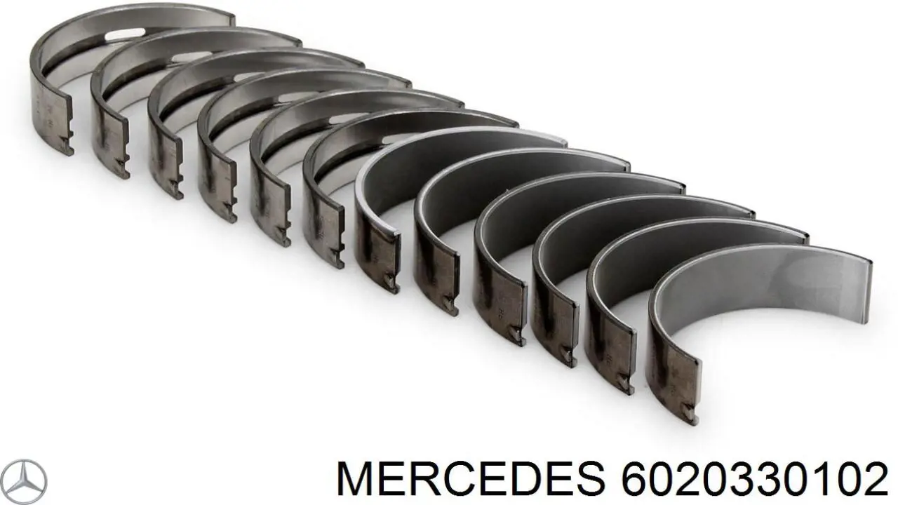 Купить 6020330102 Mercedes Вкладыши коленвала, коренные, комплект, стандарт (STD)