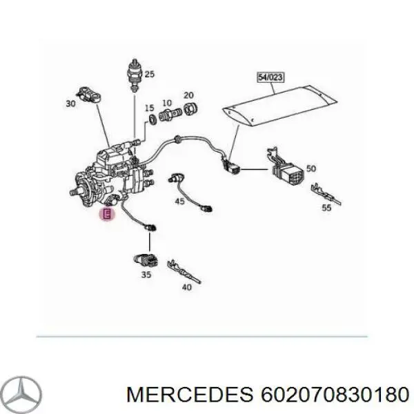 602070830180 Mercedes насос топливный высокого давления (тнвд)