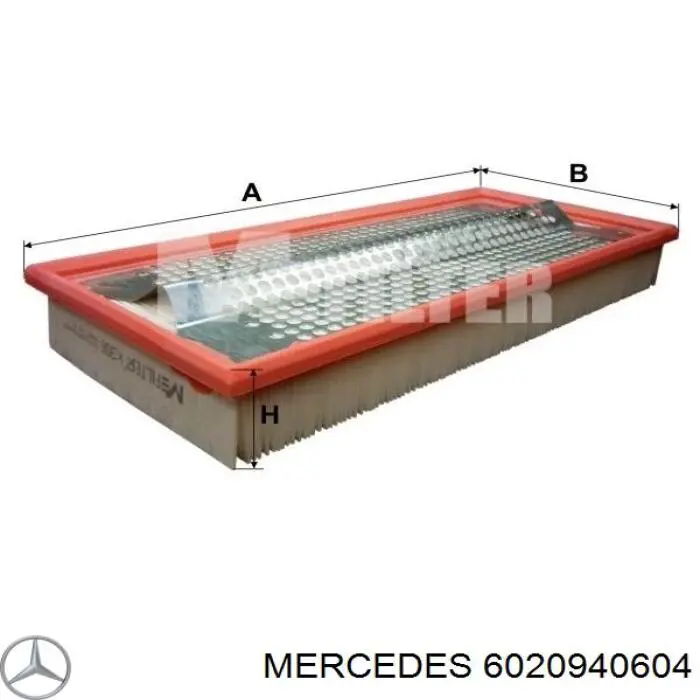 6020940604 Mercedes воздушный фильтр
