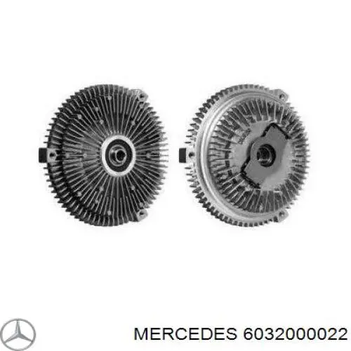 6032000022 Mercedes acoplamento viscoso de ventilador de esfriamento