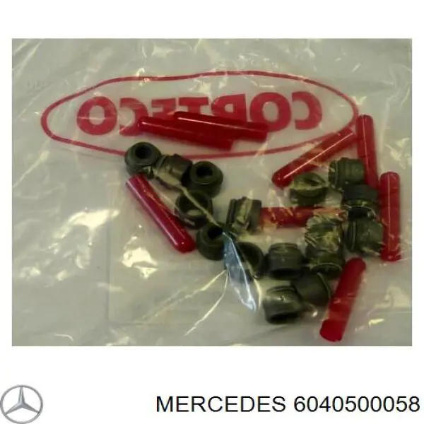 6040500058 Mercedes сальник клапана (маслосъемный, впуск/выпуск, комплект на мотор)