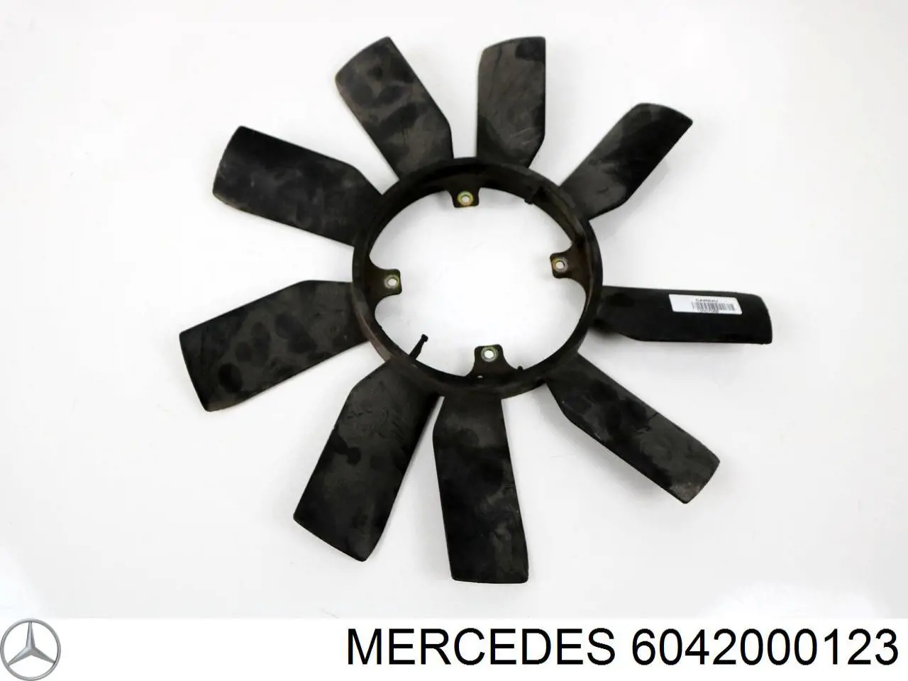 6042000123 Mercedes ventilador (roda de aletas do radiador de esfriamento)