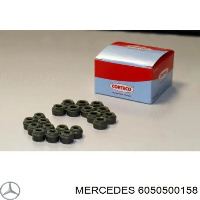 6050500158 Mercedes сальник клапана (маслосъемный, впуск/выпуск, комплект на мотор)