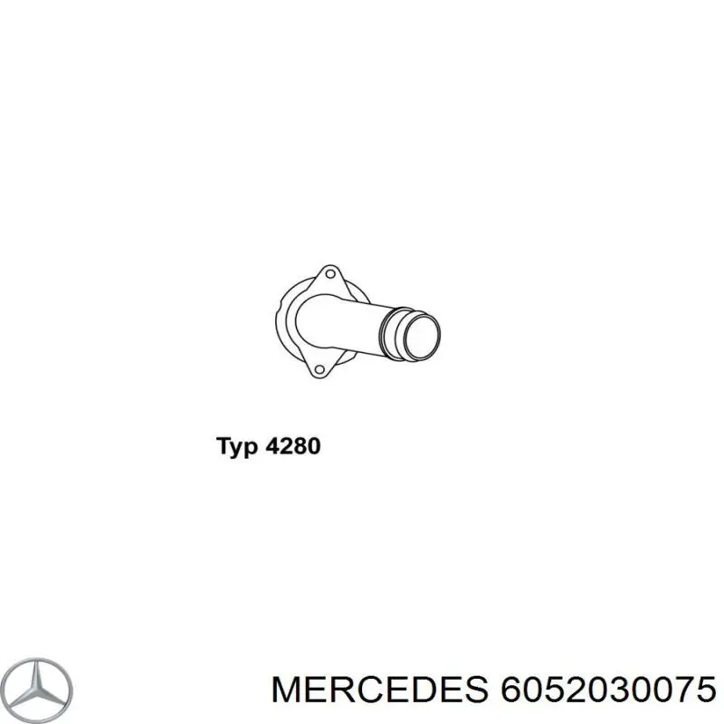 Корпус термостата 6052030075 Mercedes