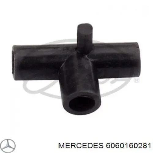 6060160281 Mercedes cano derivado de ventilação de cárter (de separador de óleo)