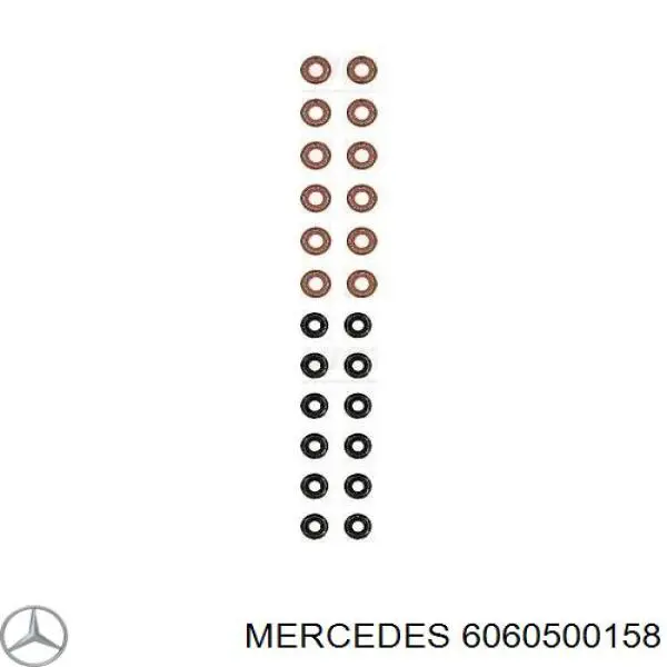 6060500158 Mercedes сальник клапана (маслосъемный, впуск/выпуск, комплект на мотор)