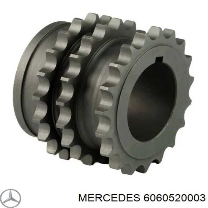 6060520003 Mercedes звездочка-шестерня привода коленвала двигателя