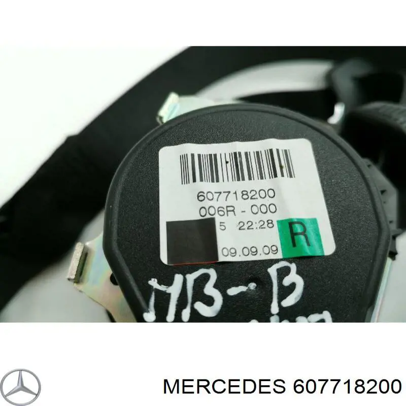 Ремень безопасности передний правый Mercedes 607718200 цена, от 28.57 USD