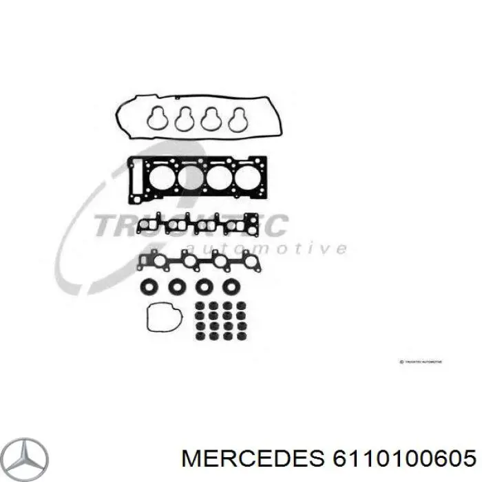 6110100605 Mercedes комплект прокладок двигателя нижний