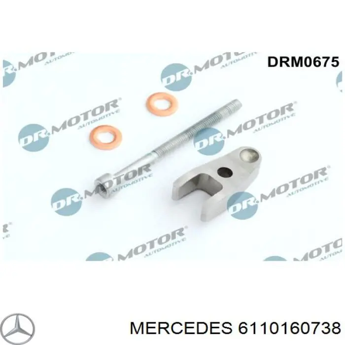 Soporte, inyector 6110160738 Mercedes