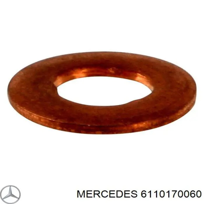 Кольцо (шайба) форсунки инжектора посадочное Mercedes 6110170060