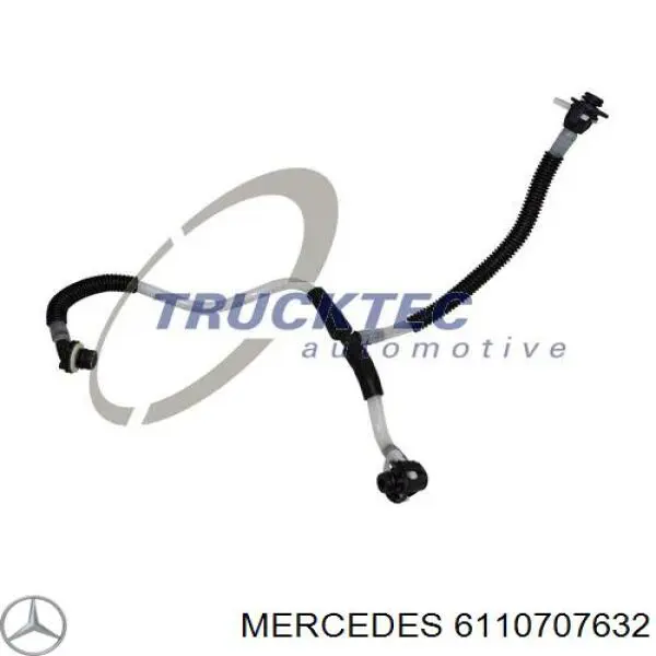 6110707632 Mercedes трубка топливная от топливоподкачивающего насоса к клапану отсечки топлива