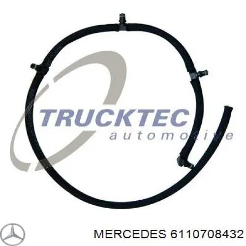 Трубка топливная, обратная от форсунок Mercedes 6110708432 цена, от 16.56 USD