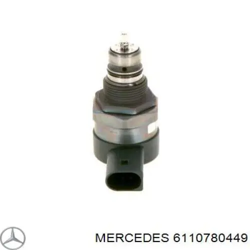 6110780449 Mercedes regulador de pressão de combustível na régua de injectores